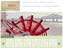 Tablet Screenshot of jeffersonfunerals.com